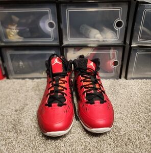 Air Jordan Red and Black Sneakers